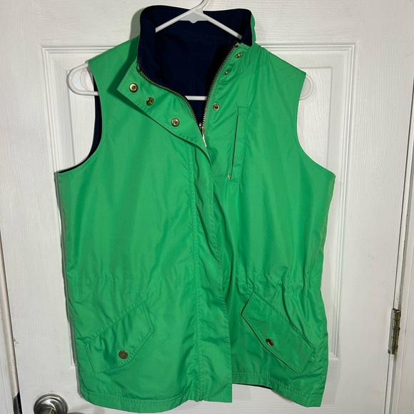 Lauren Ralph Lauren Jackets & Blazers - Lauren Ralph Lauren Reversible Vest Green and Navy Blue Size Medium Gold Details